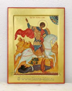 Икона «Георгий Победоносец (чудо о змие)» Казань
